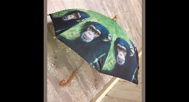Kinder paraplu - Aap Chimpansee van Esschert design