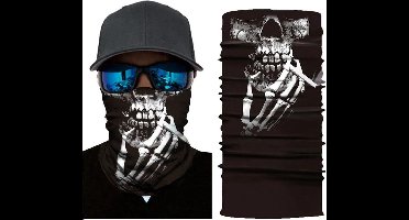 Motor Gezichtsmasker Nekwarmer Schedel - Skull - Masker - Motormasker - Skimasker - Motorsjaal - Halloween face shield spatmasker gezichtscherm