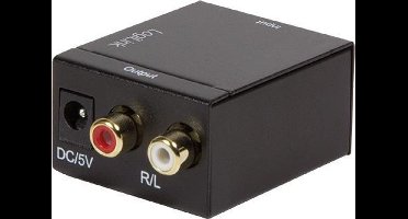 LogiLink CA0100 Toslink / Cinch Audio Adapter Zwart
