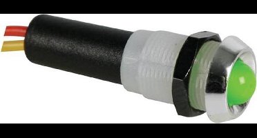 Led Lamp 5V Groen - Chromen Behuizing