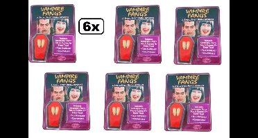6x Vampiertanden 2 stuks in kistje