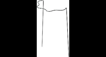 Plantensteun dia. 6mm met schulprand geplastificeerd metaal groen H100x45x24cm Nature