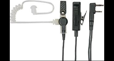 KENWOOD KHS-8BL 2-ADERIGE HANDPALMMICROFOON MET OORTELEFOON