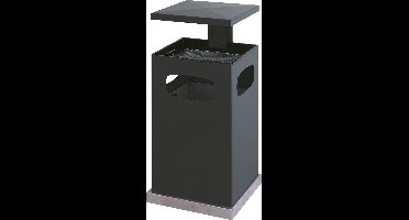 As-papierbak met afneembaar afdak 80 ltr