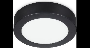 Prolight Villo Plafonniere - LED integrated - 6W - 400 lumen - Zwart - Ø 17 cm