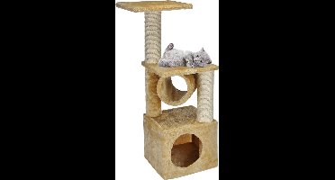 Haushalt 49051 - Katten Krabpaal met speeltunnel 30x30x92 cm