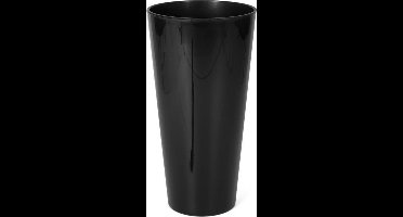 Bloempot Buiten Hoog Rond Tubus Slim Shine 40cm ANTRACIET Prosperplast
