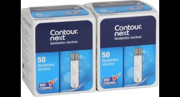 Contour NEXT bloedglucoseteststrips, Ascencia, 2 x 50 stuks