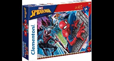 Clementoni - Puzzel - 24 Stukjes - Spider-Man - Maxi Kinderpuzzel - Vanaf 3 Jaar