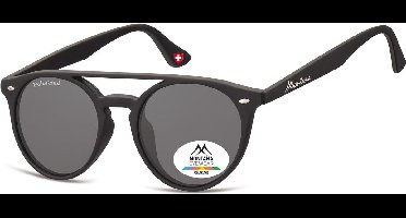 Montana MP49 - Zonnebril - ronde vorm - mat zwart
