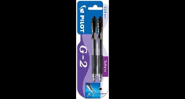 Pilot - G2 Premium clicker gel roller 0.7mm - zwart - per 2 verpakt