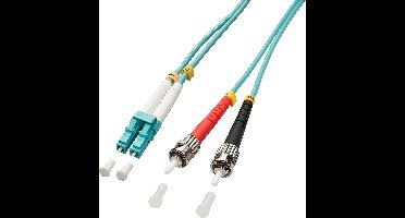 LINDY 46385 Glasvezel Optische vezel Aansluitkabel 15.00 m Multimode OM3