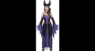 Vegaoo - Paarse boosaardige heks kostuum voor vrouwen