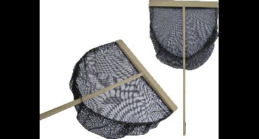 Basic Garnalennet - Zwart net van 50 cm voor op het strand