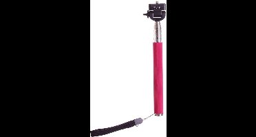 Extendable Monopod Selfiestick met 1/4 srew connection Roze Pink