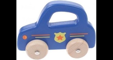 Jouéco Houten Auto 16 Cm Blauw