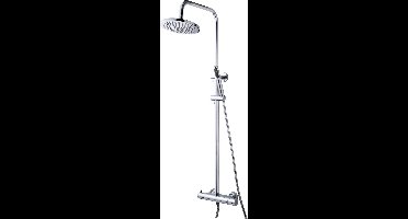 Wiesbaden Caral thermostatische regendoucheset opbouw chroom