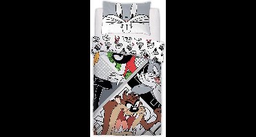 Looney Tunes dekbed - geschikt voor 140 x 200 cm. - 1 persoons dekbedovertrek - Warner Bros