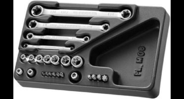 Facom Module van Torx® doppen en sleutels - 24 stuks - MOD.TX1A