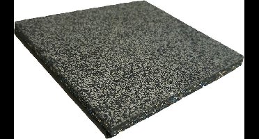 Sportvloertegel 100x100 cm 20 mm Grijs EPDM - Zwart SBR - Stone look