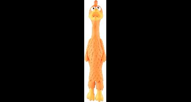 Flamingo Hondenspeelgoed Latex Kip - Oranje - 8.5 x 7 x 38 cm