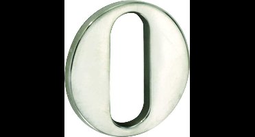 Sleutelrozet Mini rond 25mm glans nikkel