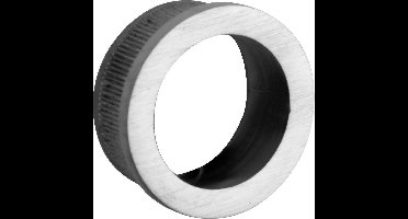 Krukrozet /Mini rond mat chroom