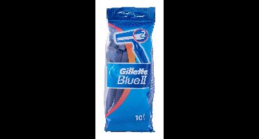 Gillette Blue II - Wegwerpscheermesje - 10 Scheermesjes - 1 stuk