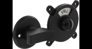 Intersteel Toilet-/badkamersluiting George vrij/bezet zwart