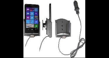 Brodit houder geschikt voor Nokia Lumia 640 Actieve houder met 12V USB plug
