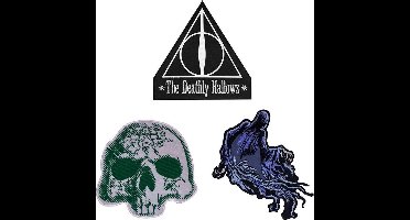 Cinereplicas Harry Potter - Deathly Hallows Deluxe Patches Set