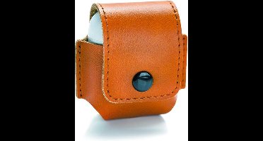 Silvergear Apple AirPods Hoesje - Bruin - Bescherming Case - Leer - Voor Apple AirPods en AirPods 2