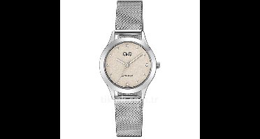 Mooi horloge Q&Q QB83J222Y-zilverkleurig