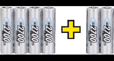 Ansmann 4+2 HR06 Oplaadbare AA batterij (penlite) NiMH 2700 mAh 1.2 V 6 stuk(s)