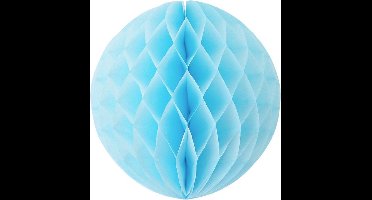 5 x Licht blauwe Honeycomb 35 cm - baby borrel / shower versiering