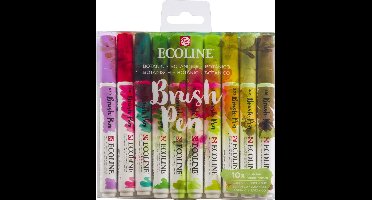 Talens Ecoline Brush Pen - 10 stuks - Botanisch