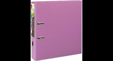 EXACOMPTA - Leverbinder - Extra groot - Rug 80 mm - 24,2 x 29,7 - FSC-karton - Polypropyleen Remborde - Roze