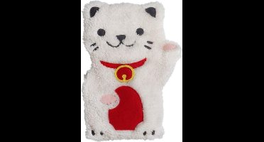 Bitten Warmtekussen Knuffel - Kat lavendel - tarwe - magnetron