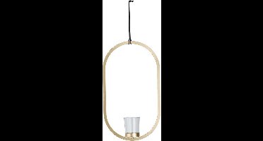 Cosy @ Home Theelichthouder Hanging Goud 20x5xh34cm
