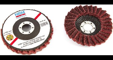 125 mm Polijstlamellenschijf middel ROOD - per stuk