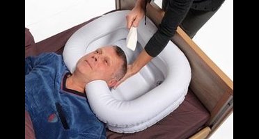 Adhome Opblaasbaar haaswasbekken  voor in bed - vinyl - 71 x 61cm