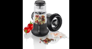 Peper Molen met Zout Strooier X-PLOSION - Zwart - Gefu