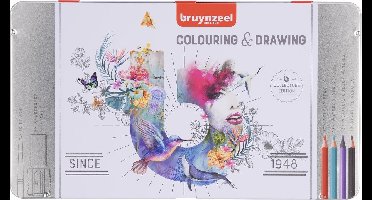 Bruynzeel Kleur- en tekenset 70 delig
