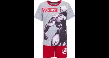Avengers Iron Man - Pyjama / Shortama - Rood - Maat 104 - 4 jaar