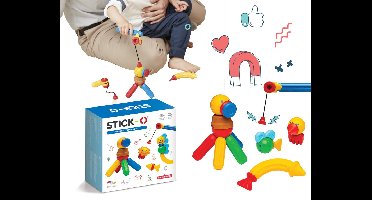 Stick-O Fishing Set - magnetisch speelgoed - speelgoed 1 jaar - peuter speelgoed jongens en meisjes - baby speelgoed - speelgoed jongens 2 jaar