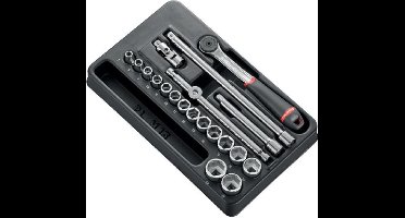 Facom Module 6-kant metrische doppen 3/8 - 20 stuks - J.161B - MOD.J161-36