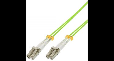 Premium LC Duplex Optical Fiber Patch kabel - Multi Mode OM5 - groen / LSZH - 1 meter