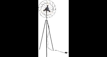 LAMP VENTILATOR ZWART 43X42XH144CM METAAL