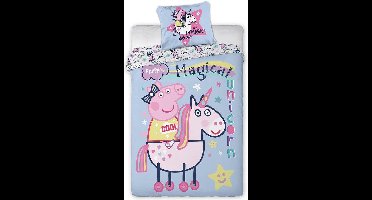 Peppa Pig dekbedovertrek Magical Unicorn 140 x 200 cm - 70 x 90 cm