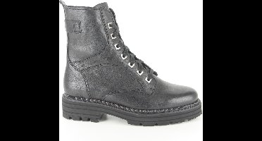 Durea- 9758 755 5598 zwart leren biker boot- H- maat 4
